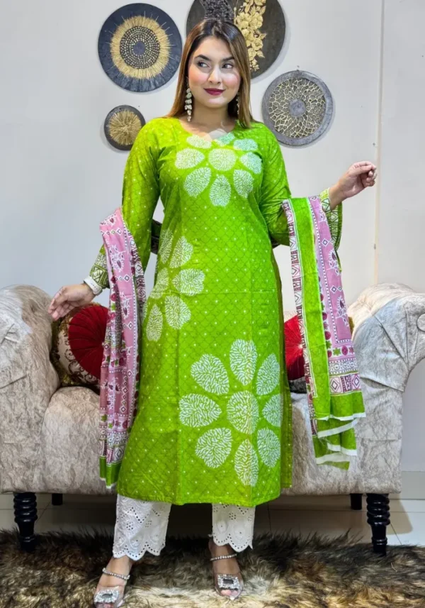 Premium Cotton Chandi Two-Piece Model: YS007
