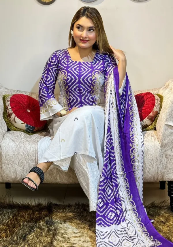 Premium Cotton Chandi Two-Piece Model: YS009 - Image 2