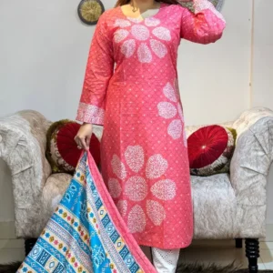 প্রিমিয়াম কটন চন্ডী টু-পিছ লং ৪৬” > ফেব্রিক্স পিওর সুতি। জামা ওড়না টু পিস সেট। সালোয়ারের কাপড় থাকবে না। বডি ৫৮” পর্যন্ত বানাতে পারবে। ওড়নার কাপড় দেওয়া আছে ৫ হাত। কালার ১০০% গ্যারান্টি।