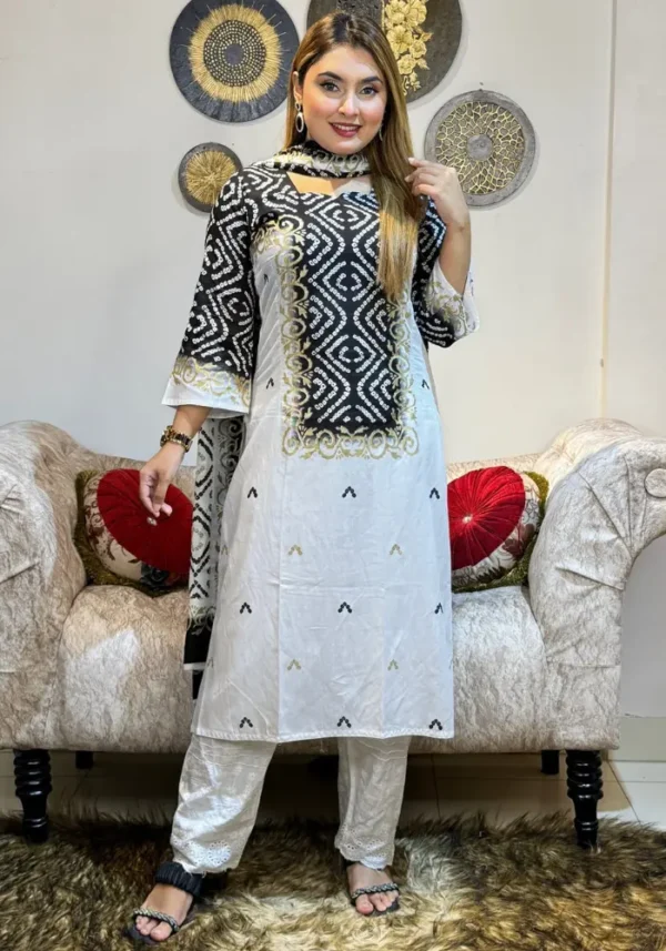 Premium Cotton Chandi Two-Piece Model: YS010 - Image 2