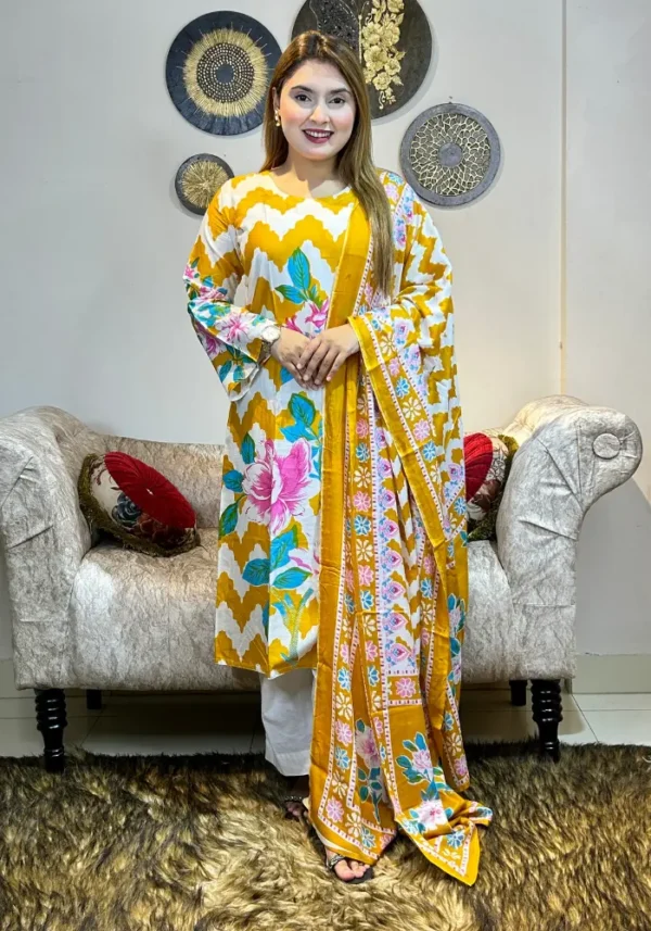 Premium Cotton Chandi Two-Piece Model: YS006
